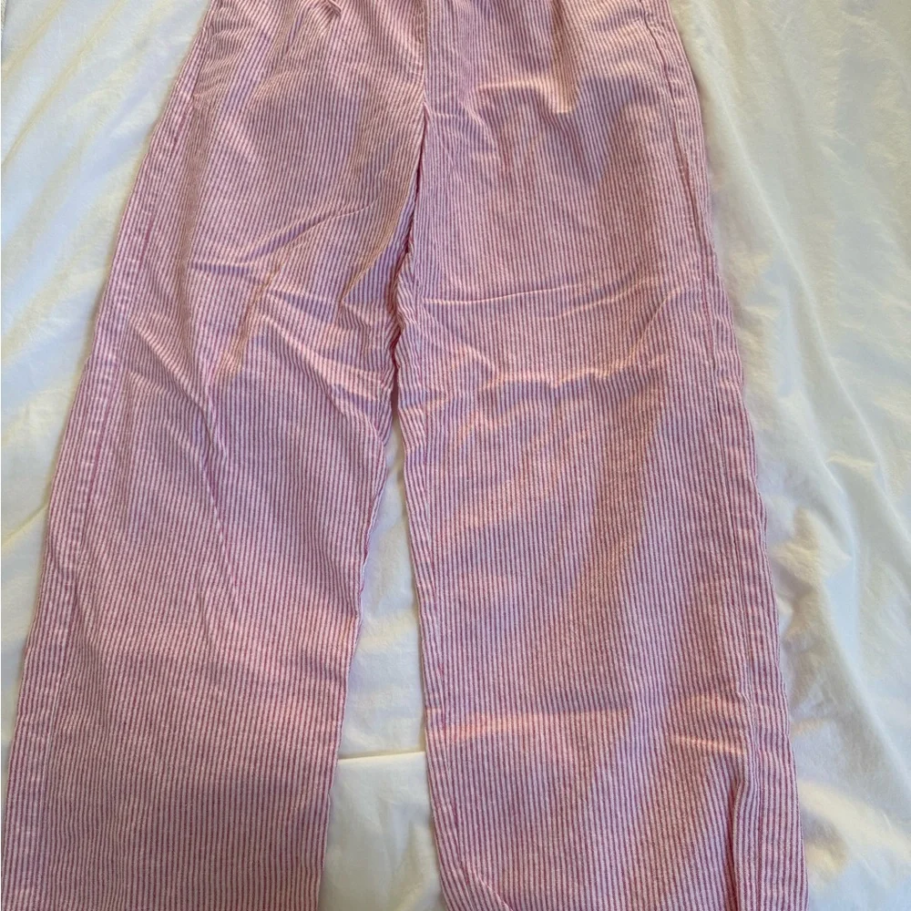 J.CREW Pink Striped womens Pants - Picture 2 of 6